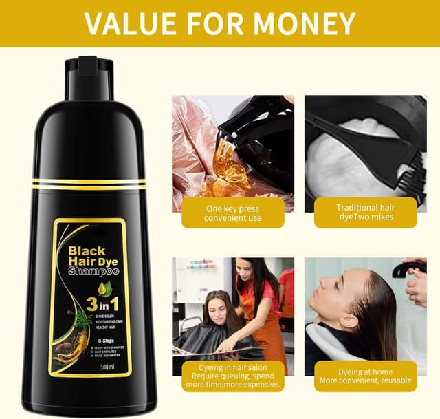 Thumbnail 2 de Shampoo colorante nero 500 ml per capelli