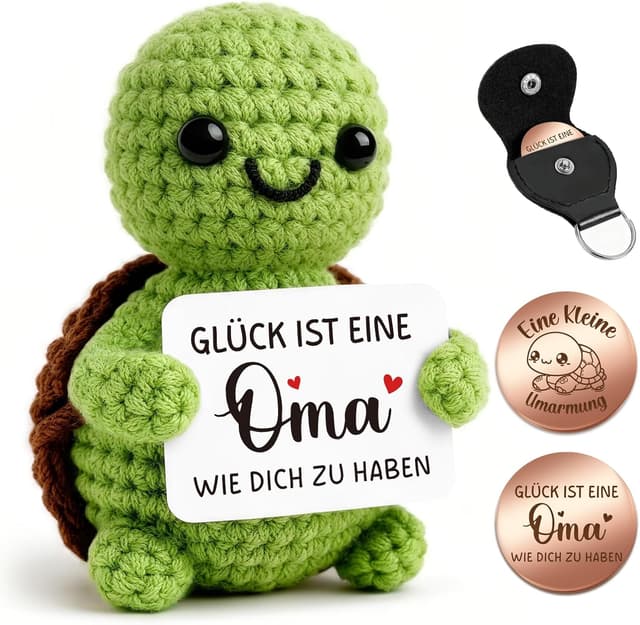 Detalle de Giftota Oma Geschenk Pocket Hug Schildkröte