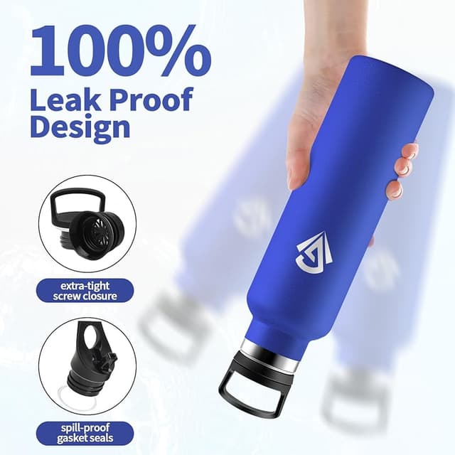 Detalle de Botella Agua 750 ml acero inoxidable doble pared 🚰