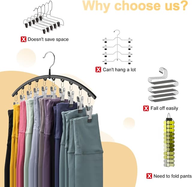 Detalle 2 de Volnamal Legging Organizer with 10 Clips ⚙