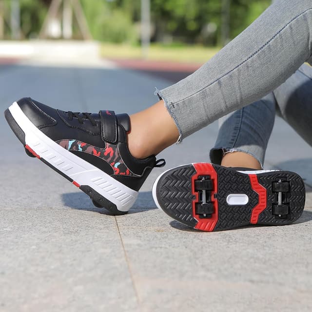 Detalle de YINGCSM Rollschuhe 2‑in‑1 Kinder