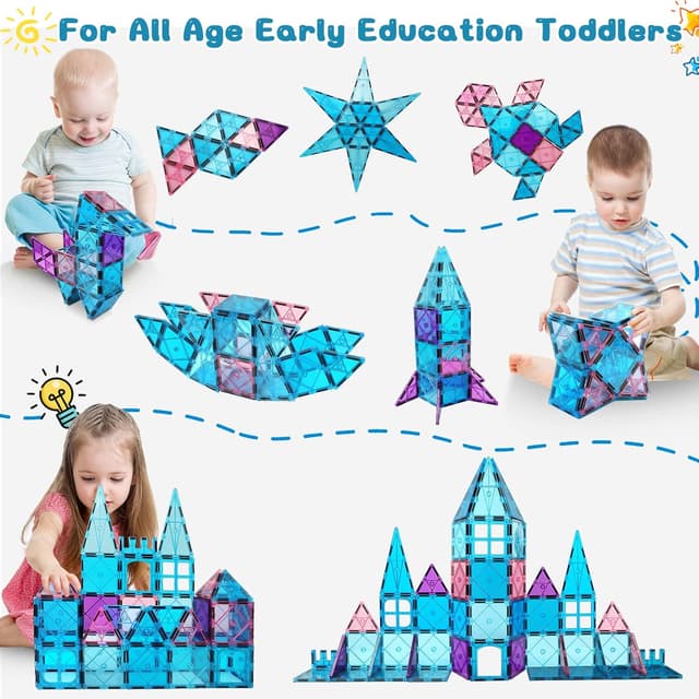 Thumbnail 4 de Mauikay Magnetic Tiles 3D Princess Castle