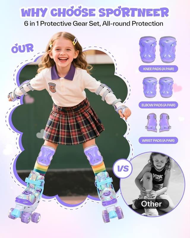 Thumbnail 2 de Sportneer Rollschuhe Kinder EU 23–36 Rainbow