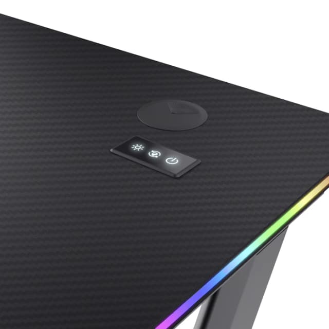 Thumbnail 8 de Trust GXT709 Luminus RGB Gaming-Schreibtisch (120 x 60 cm) in Schwarz