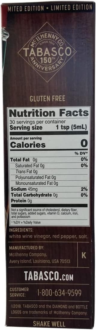 Detalle de TABASCO® Family Reserve 148 ml, edizione limitata con invecchiamento fino a 8 anni in botti di quercia bianca