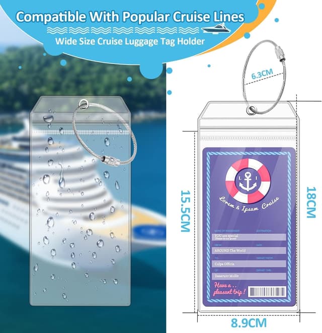 Thumbnail 2 de Kofferanhänger Kreuzfahrt 18x8,9 cm