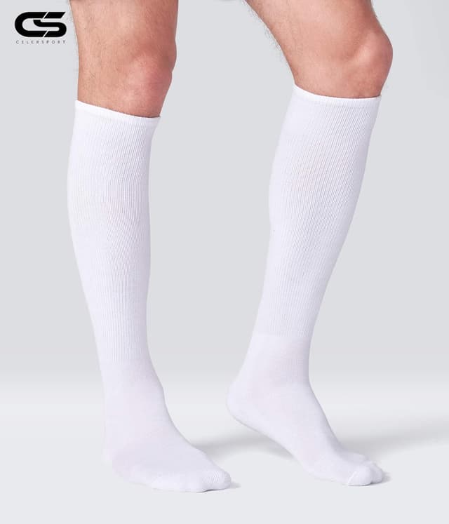 Detalle 2 de CS CELERSPORT 2/3 Pack Over-the-Calf Multi-Sport Socks for Youth & Adults