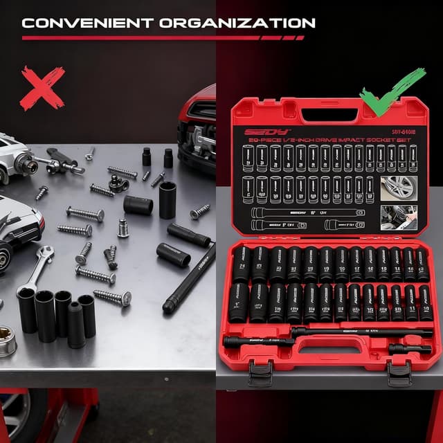 Thumbnail 6 de SEDY 29-Piece Impact Socket Set 1/2"