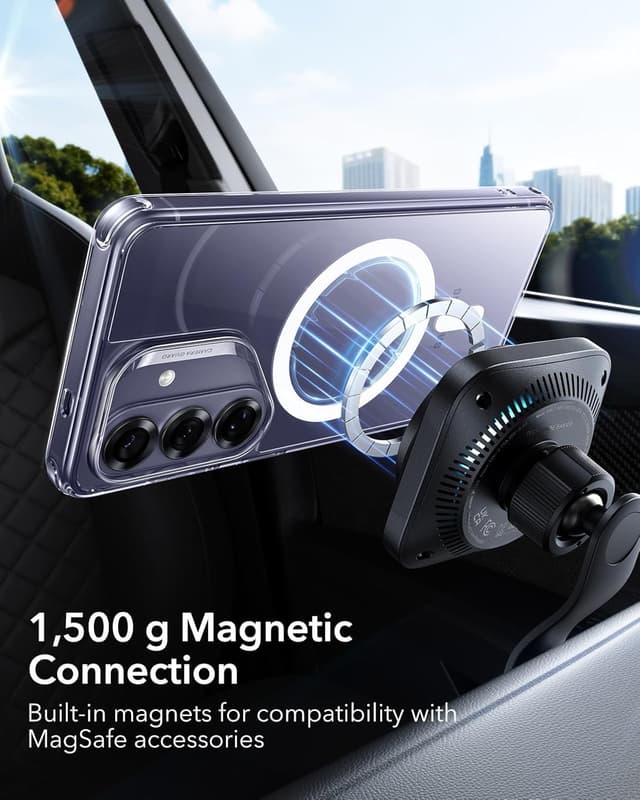 Detalle 2 de ESR Classic Hybrid MagSafe Case for Samsung Galaxy S26 (clear) – military-grade drop protection