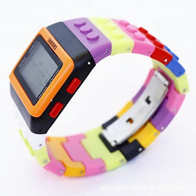 Detalle 1 de FENKOO Neutral Arco Iris Reloj de Pulsera Digital Negro