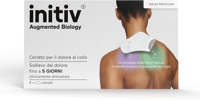 Detalle de Initiv Cerotti per Collo: sollievo da dolori muscolari lievi a moderati fino a 5 giorni (4 cerotti)