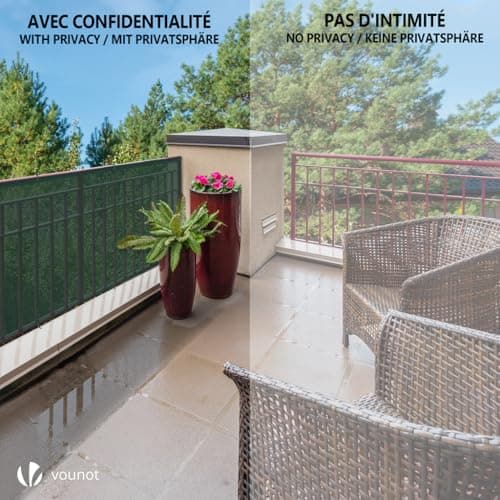 Thumbnail 6 de VOUNOT® Malla Sombreo y Ocultación 1×20m para jardín