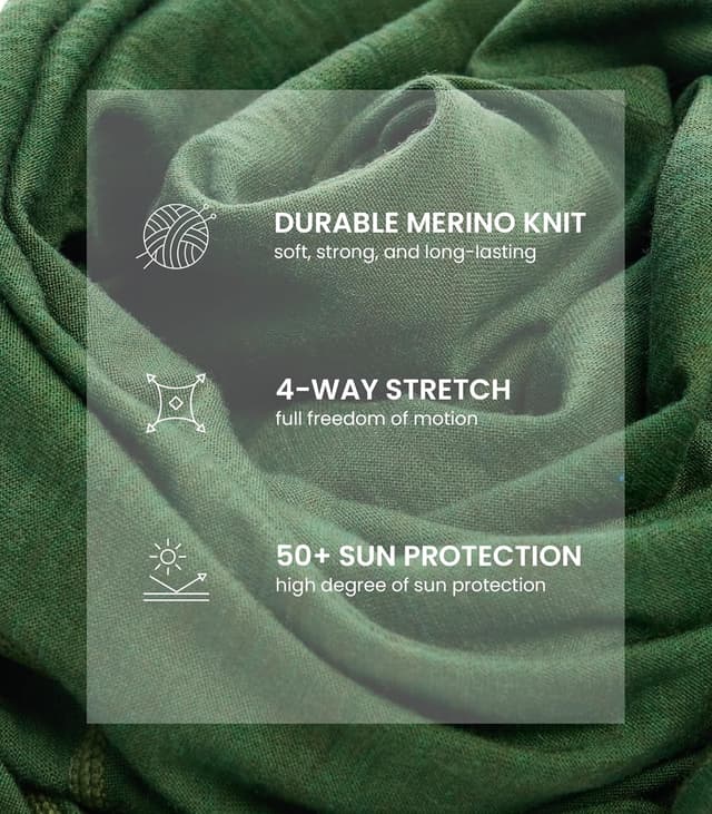 Thumbnail 6 de Merino.tech 100% Merino Wool Base Layer Long Sleeve Shirt for Men