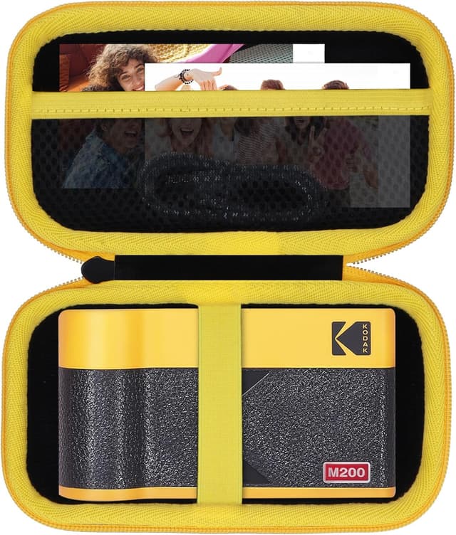 Detalle de Lebakort Hart Schutz-Hülle/Etui für Kodak Mini 2 ERA 4PASS und Kodak Mini Shot 2 ERA 4PASS (Schwarz + Gelb)