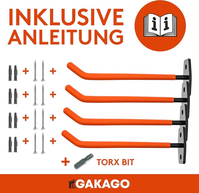 Detalle 2 de Gakago Reifenhalter Wandhalterung 4er