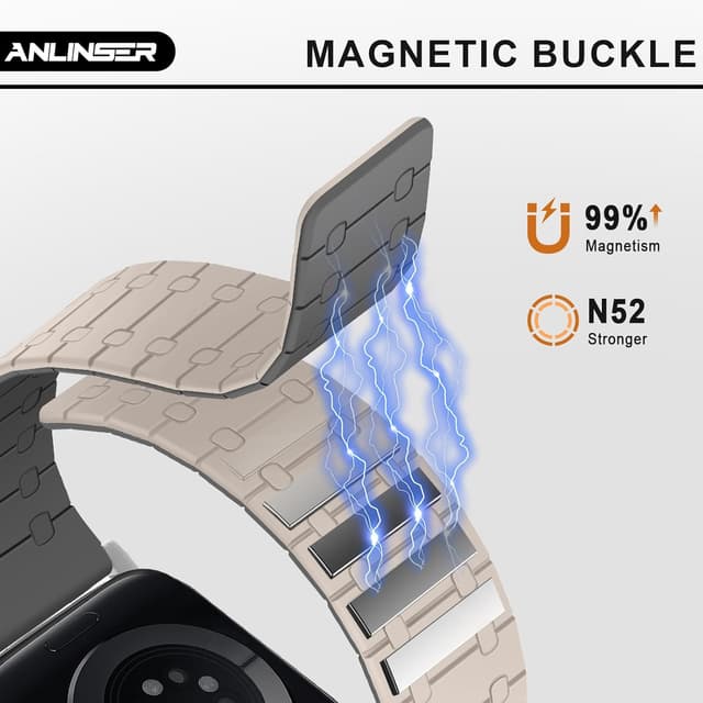 Detalle 2 de Anlinser Apple Watch magnetic strap 38mm