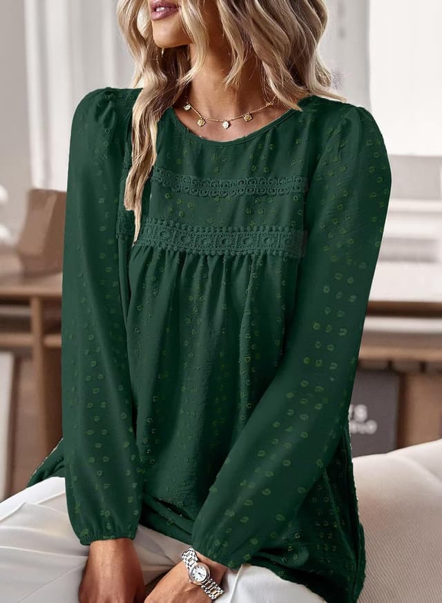 Detalle 2 de Langarmshirt Rundhals Boho von TUUHAW