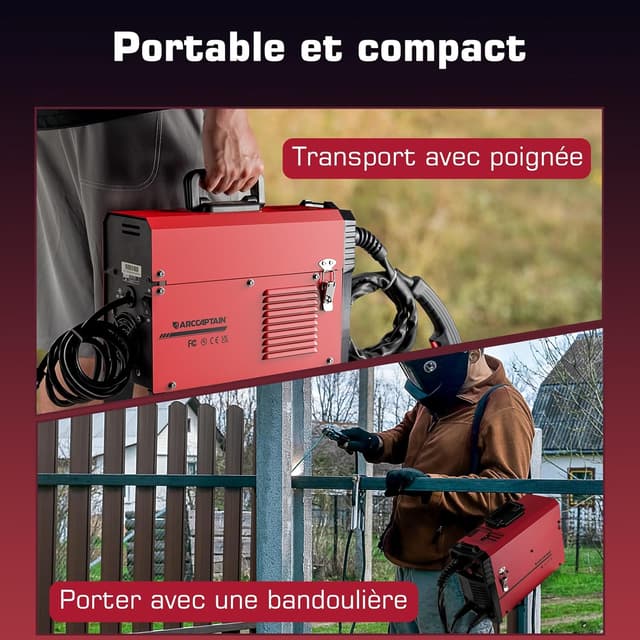 Thumbnail 4 de ARCCAPTAIN Poste à souder MIG MAG 5 en 1 140 A