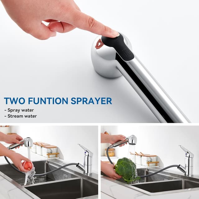 Detalle de AuraLum Küchenarmatur mit 360° Auszug