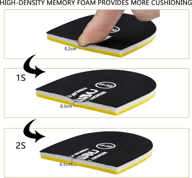 Detalle 2 de riemot Memory Foam Einlegesohlen (Damen & Herren) – Komfort-Schuheinlagen für Sneaker, Stiefel und Sport