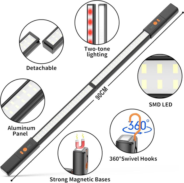 Detalle de daphomeu Abnehmbare Motorraumleuchte 6000 mAh