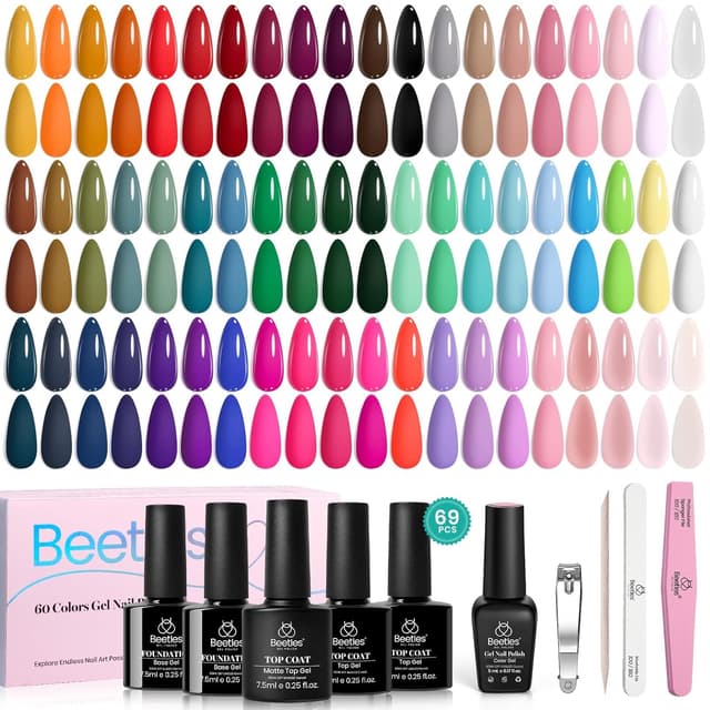 Detalle de Beetles Emotional Spectrum Gel Polish Set 69PCS ๐