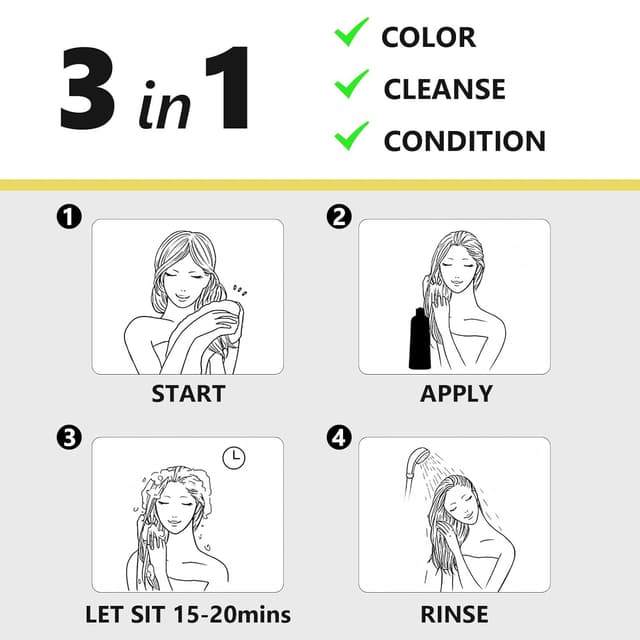 Thumbnail 5 de KAISASA Black Hair Dye Shampoo 500ml