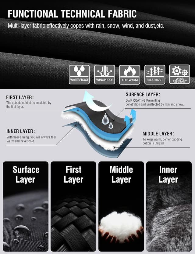 Thumbnail 5 de Rapoo Winterjacke Herren wasserdichte Skijacke