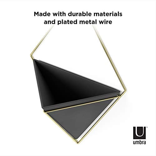 Thumbnail 4 de Umbra Trigg soporte decorativo de pared, negro/dorado 🏠