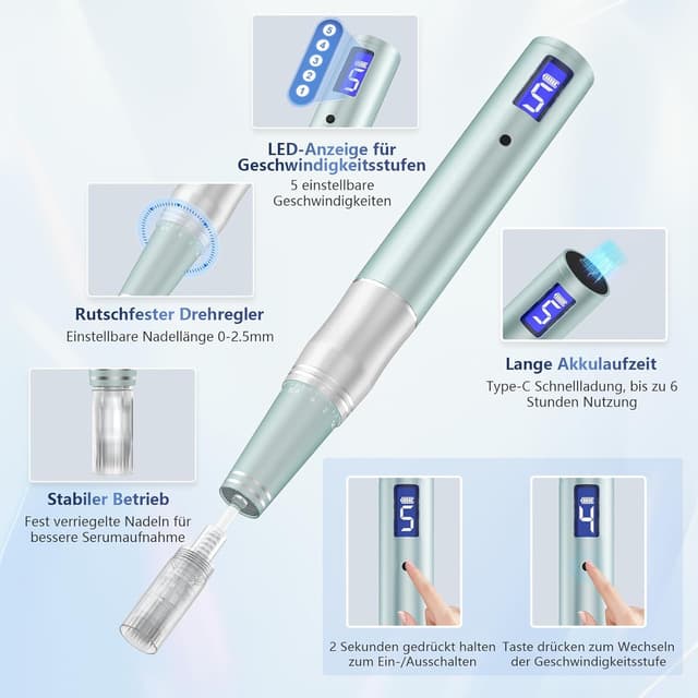 Thumbnail 6 de Rouclo Microneedling Pen mit LCD Display