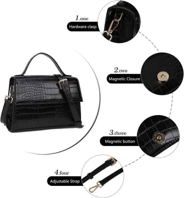 Detalle 1 de AFKOMST croc hobo bag, 20 cm