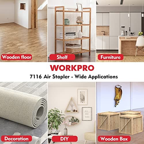 Thumbnail 6 de WORKPRO 7116 chiodatrice pneumatica con 1884 graffette