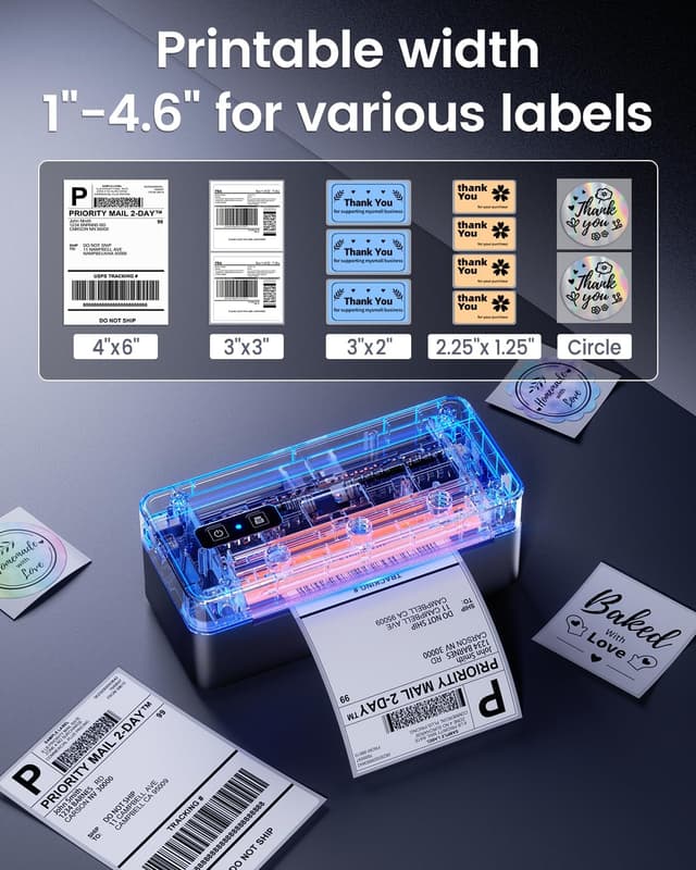 Detalle de ASprink 4x6 Thermal Label Printer