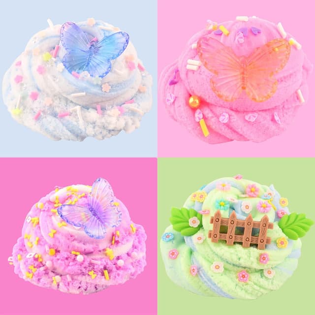 Detalle de 6 Pack Cloud Pink Slime Kids – 6-colour slime kit (ages 8–12)