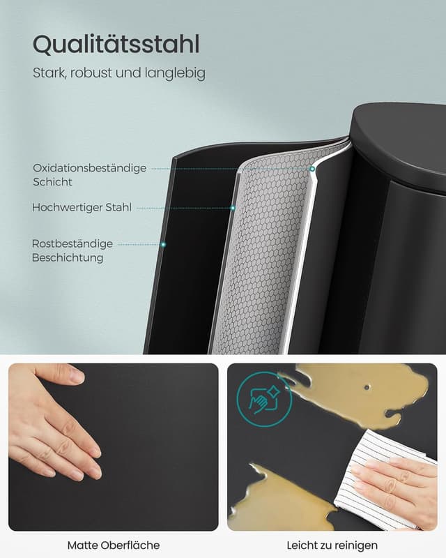 Detalle de Mülleimer Küche SONGMICS 50 Liter LTB050B02