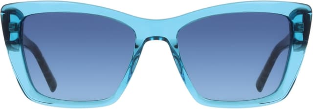Detalle de DKNY Damen-Sonnenbrille mit Crystal Turquoise Eye, Größe 54 / Steg 17