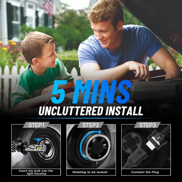 Thumbnail 2 de NOVSIGHT Ampoule H11 LED Voiture 40000LM