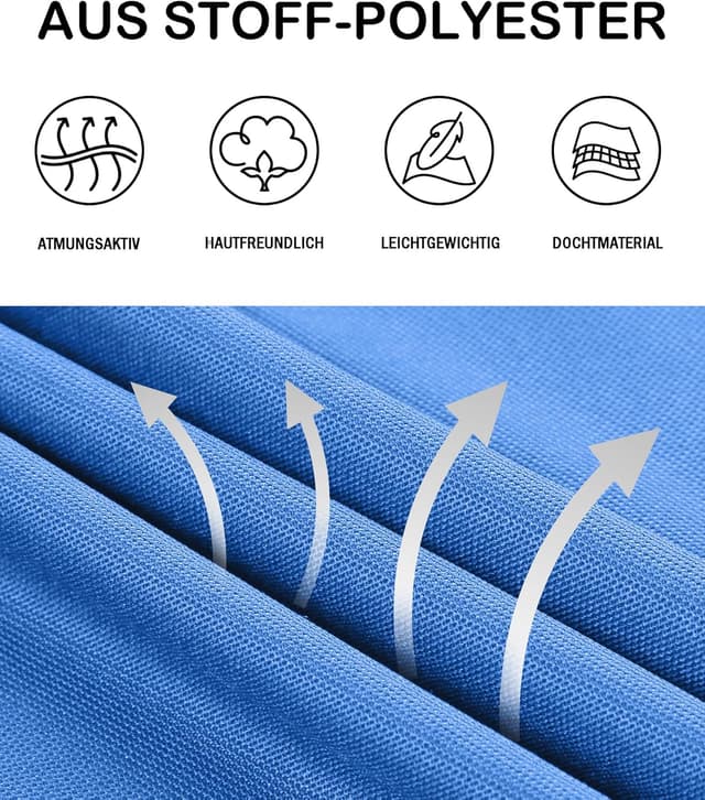 Detalle 2 de JACKETOWN Herren Poloshirt Kurzarm – atmungsaktiv, schnelltrocknend, mit Knopfleiste (Regular Fit)