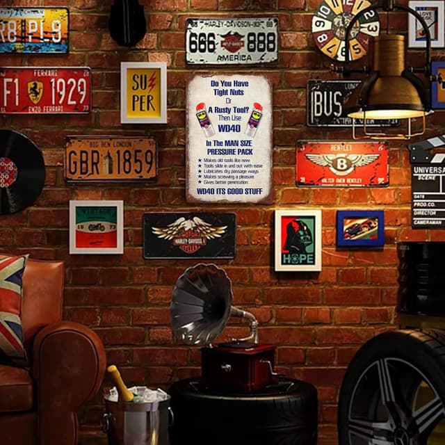 Detalle de Dreawouy Funny Metal Bar Signs (20cm x 30cm) for Home Pub, Tiki Bar, Man Cave & Garage