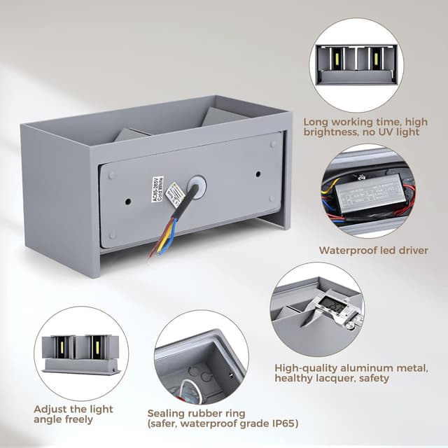 Detalle de ENCOFT ENCOFT 24W: applique LED da esterno