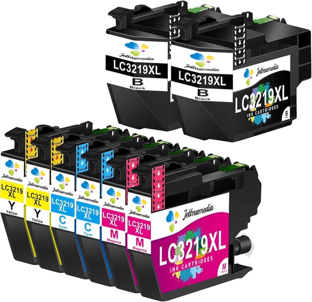 Detalle de LC3219XL kompatible Tintenpatronen für Brother (8er-Pack) – passend für MFC-J5330dw & mehr