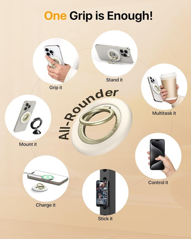 Detalle 2 de andobil 2025 Magnetic Phone Grip 360° Rotatable