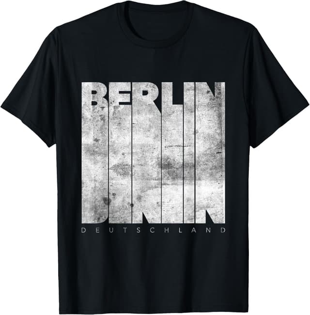 Detalle de Maglietta grafica Retro Berlino Deutschland (maniche corte, uomo/donna)