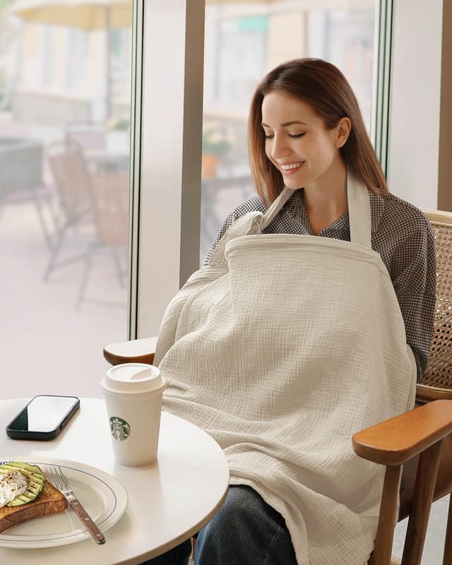 Thumbnail 2 de Blissful Diary Muslin Nursing Cover