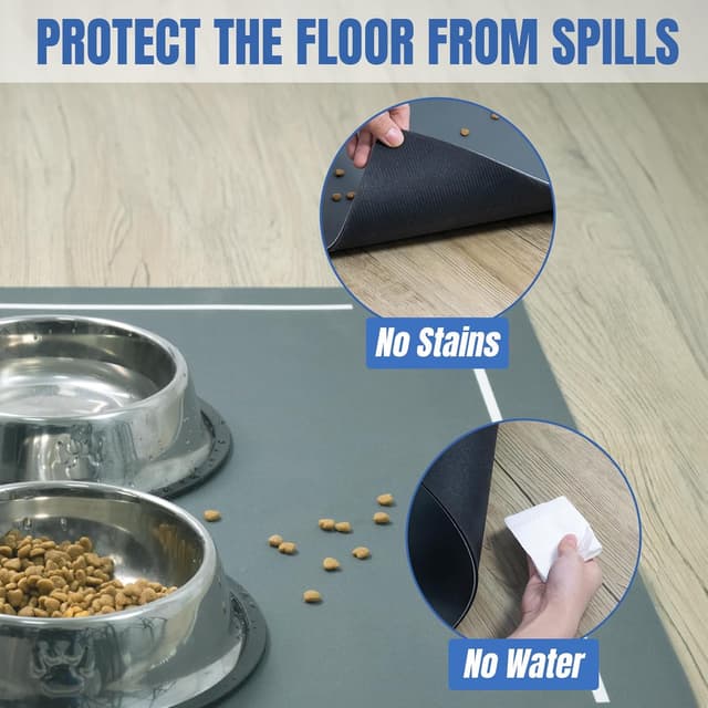 Thumbnail 5 de Plentio Extra Large Pet Food Mat 36" x 24"