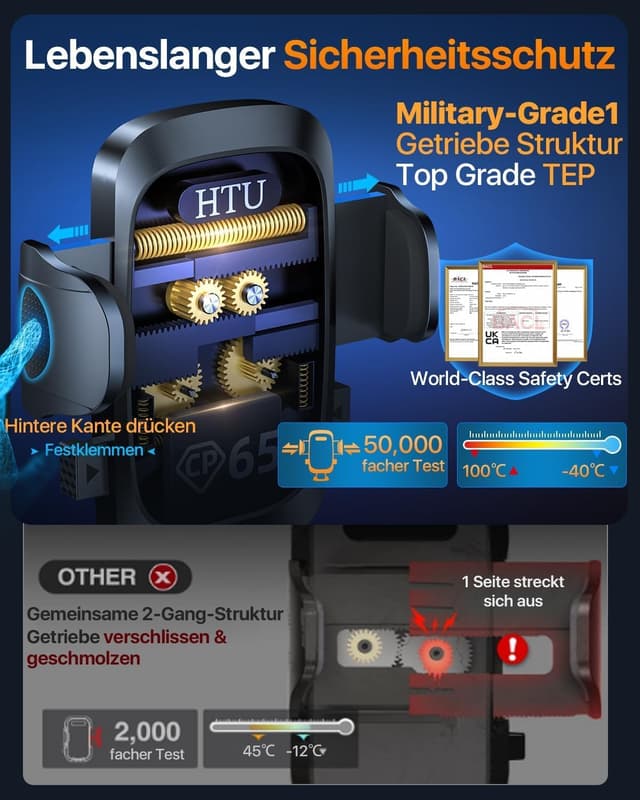 Detalle 1 de 4 in 1 Handyhalterung Auto 36KG