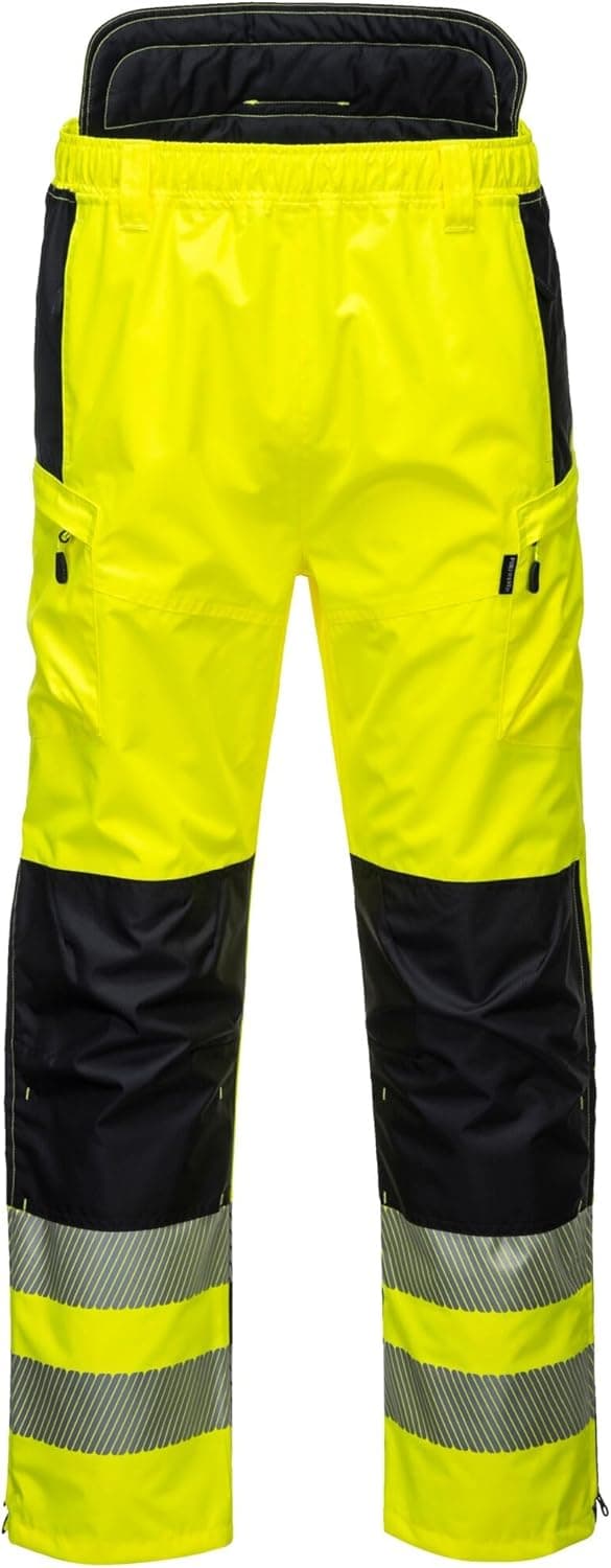 Detalle de Portwest (Conception) pantalon de travail coupe haute avec finitions déperlantes et poches cargo – EN ISO 20471 Classe 2