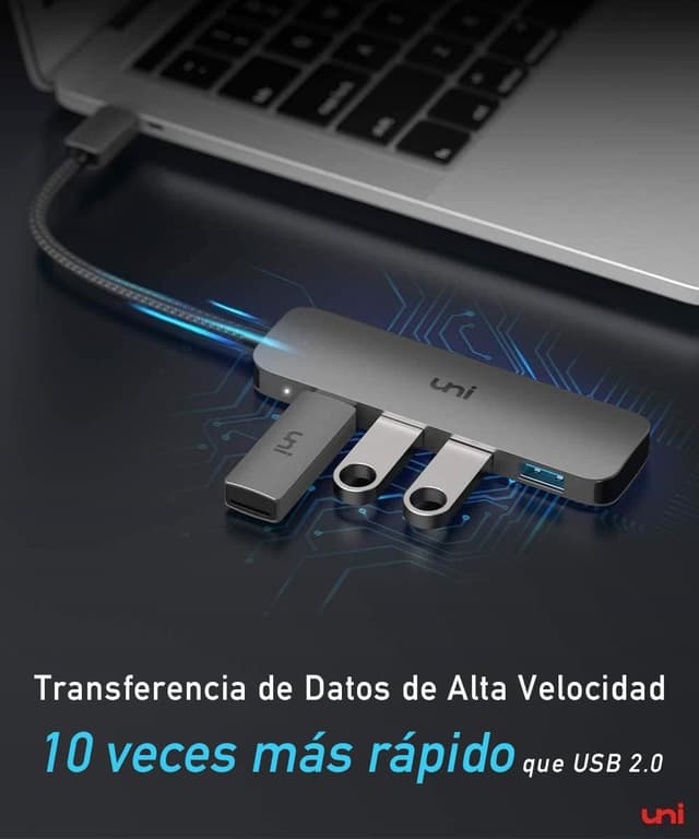 Thumbnail 4 de Hub USB C uni con 4 Puertos USB 3.0 🔌