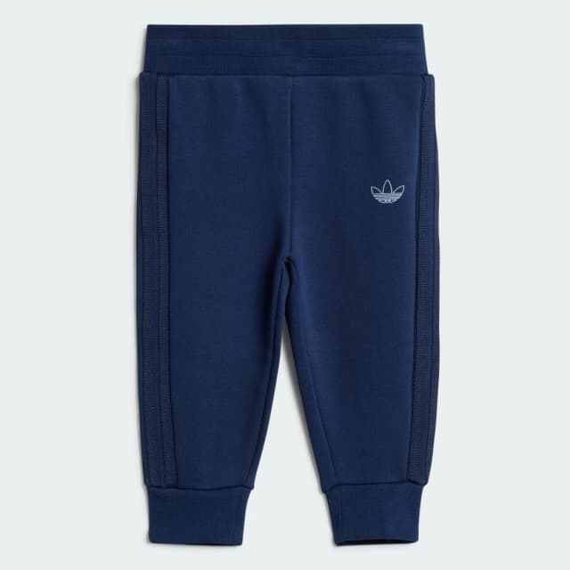 Detalle 2 de Conjunto sudadera con capucha y pantalón Graphic Adidas para bebé (azul)