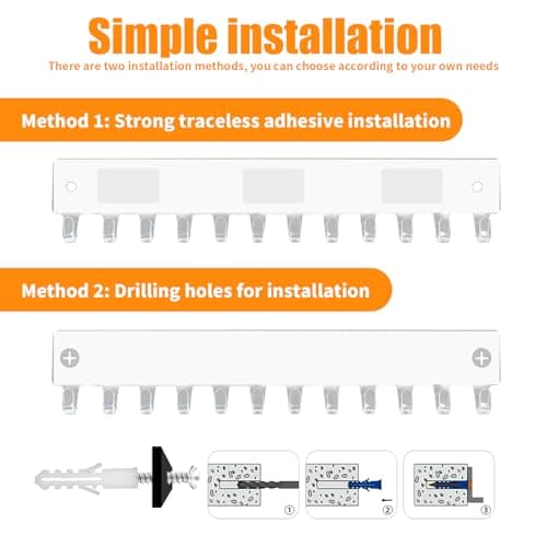 Thumbnail 8 de Colgador de collares y joyas xyuayamz para pared con 12 ganchos (2 piezas) de acrílico transparente